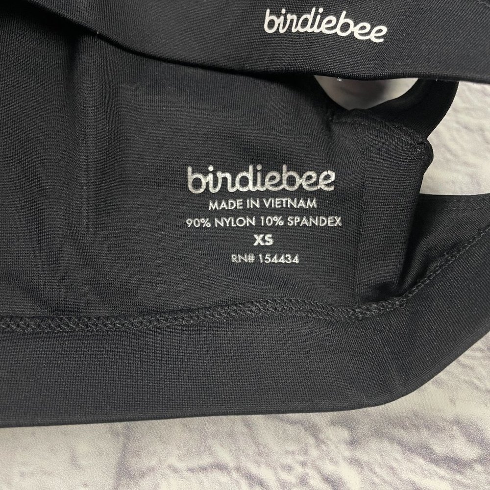 BIRDIEBEE BLACK HONOR CROSS BACK STRAPS STRAPPY SPORTS BRA XS - Picture 6 of 6